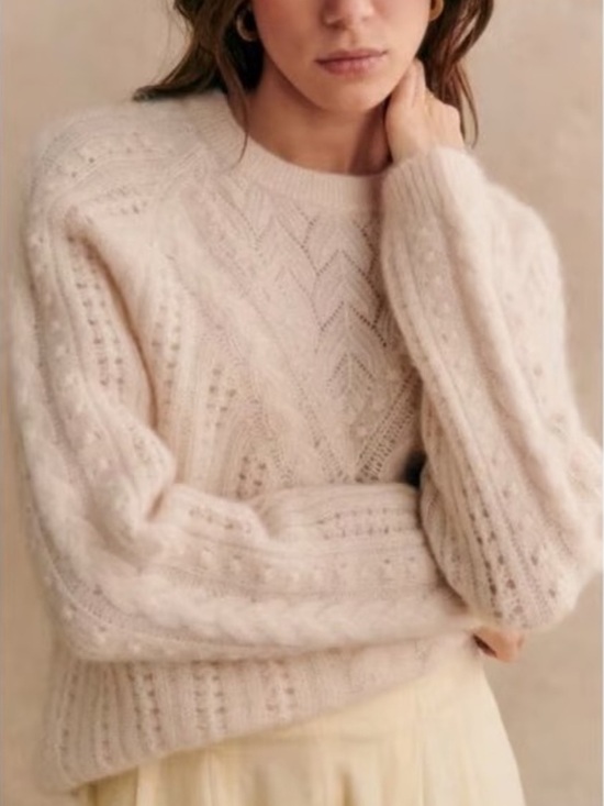 Sezane Sweaters - SEZANE Jake Jumper in Vanilla Size XS
